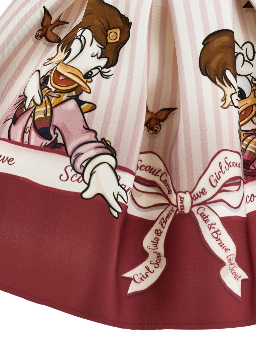 Abito per bambina Monnalisa Kids x Disney rosso con stampa grafica Paperina 11H915 8625 0198 MONNALISA KIDS 