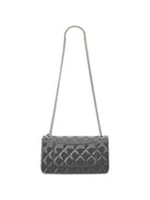 Borsa a spalla per bambina Monnalisa Kids grigia  trapuntata con cristalli 17H000 8726 0031 MONNALISA KIDS 
