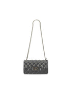 Borsa a spalla per bambina Monnalisa Kids grigia  trapuntata con cristalli 17H000 8726 0031 MONNALISA KIDS 