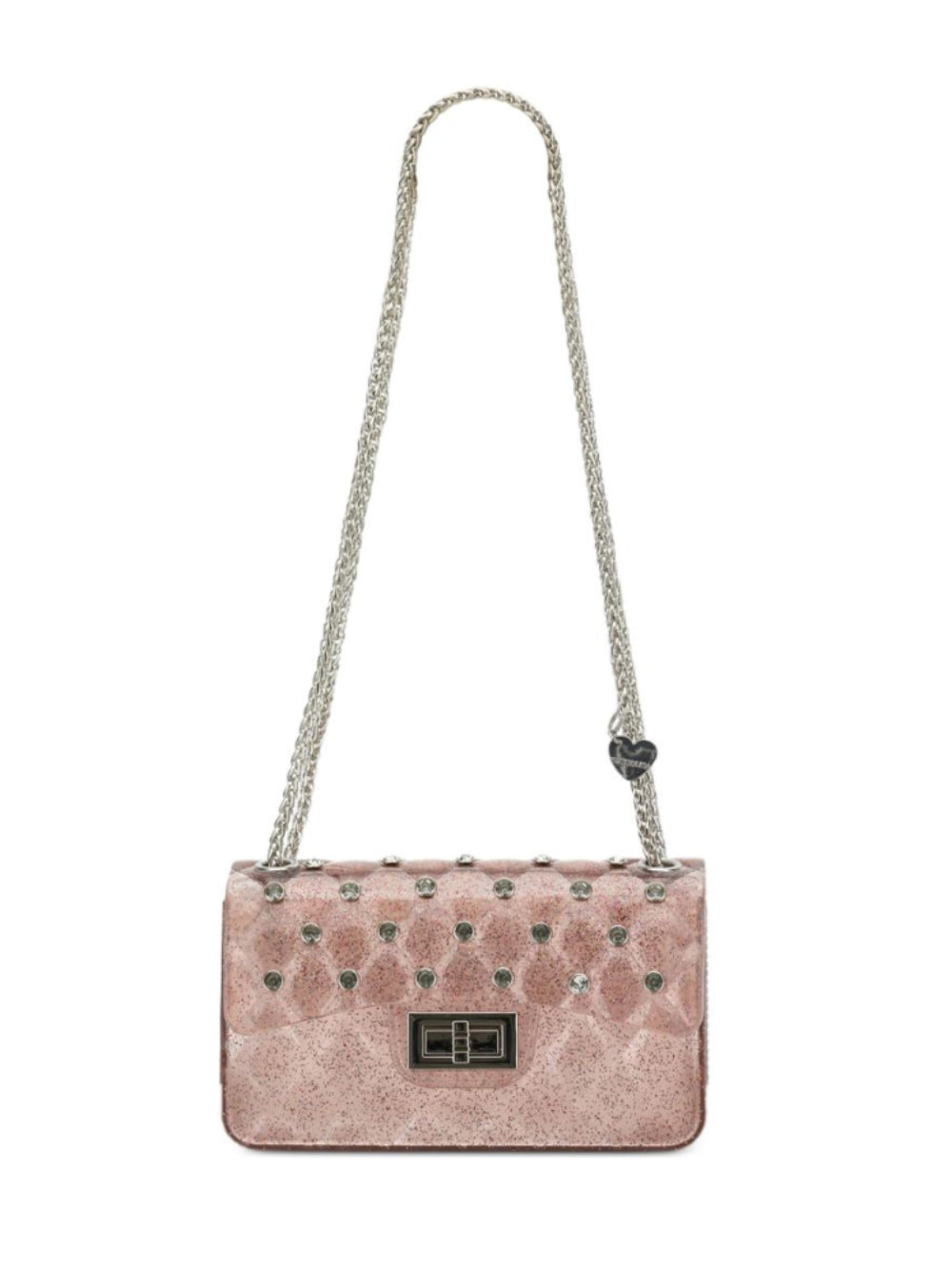Borsa a spalla per bambina Monnalisa Kids rosa trapuntata con cristalli 17H000 8726 094F MONNALISA KIDS 