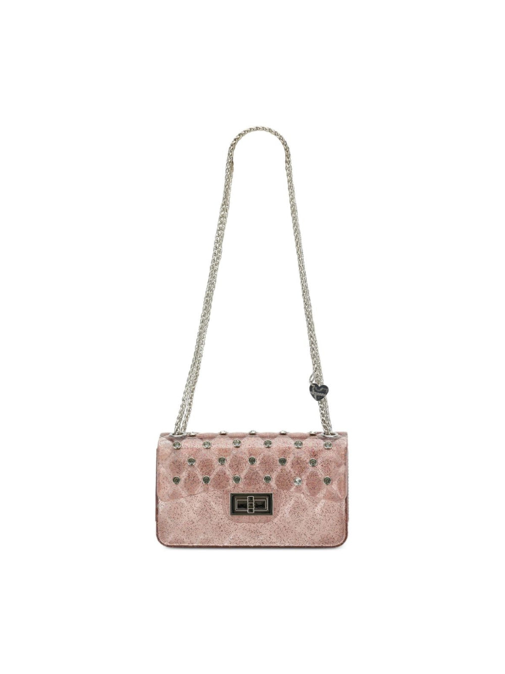 Borsa a spalla per bambina Monnalisa Kids rosa trapuntata con cristalli 17H000 8726 094F MONNALISA KIDS 
