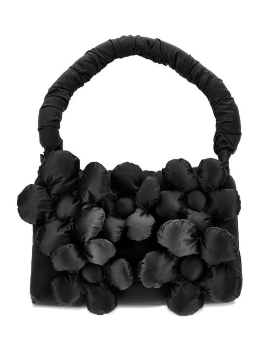 Borsa per bambina Monnalisa Kids nera con applicazione fiori 17H001 8026 0050 MONNALISA KIDS 