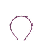 Cerchietto per capelli per bambina Monnalisa Kids viola con applicazione a fiori 17H003 8058 0069 MONNALISA KIDS 