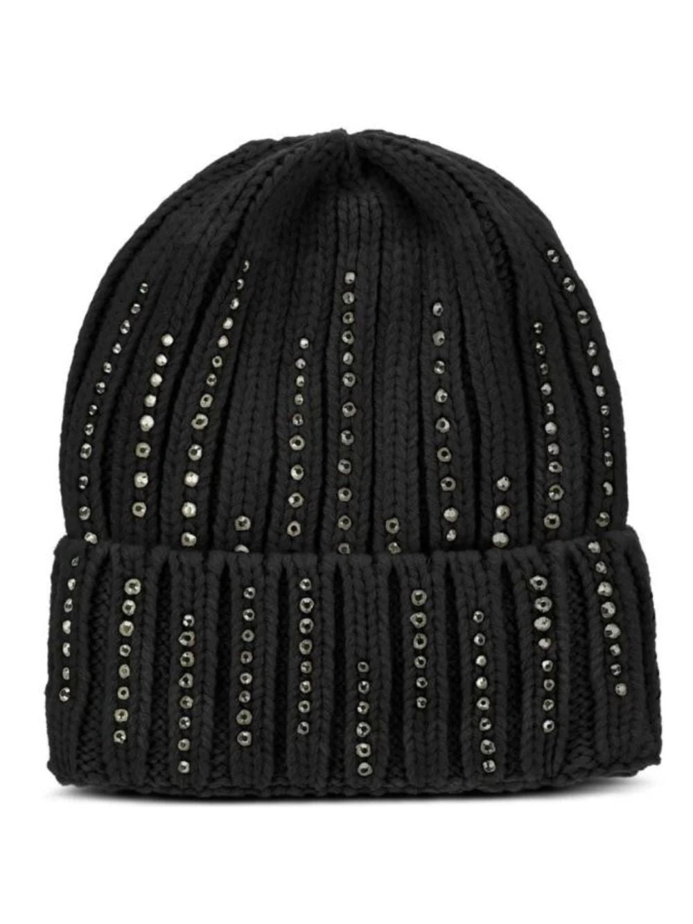 Cappello per bambina Monnalisa Kids nero con decorazioni con strass 17H004 8064 0050 MONNALISA KIDS 