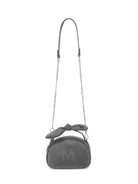 Borsa a tracolla per bambina Monnalisa Kids grigia con logo goffrato 17H006 8083 0031 MONNALISA KIDS 