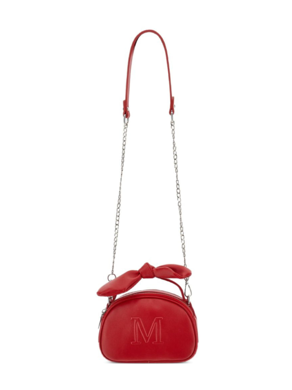 Borsa a tracolla per bambina Monnalisa Kids rossa con logo goffrato 17H006 8083 0043 MONNALISA KIDS 