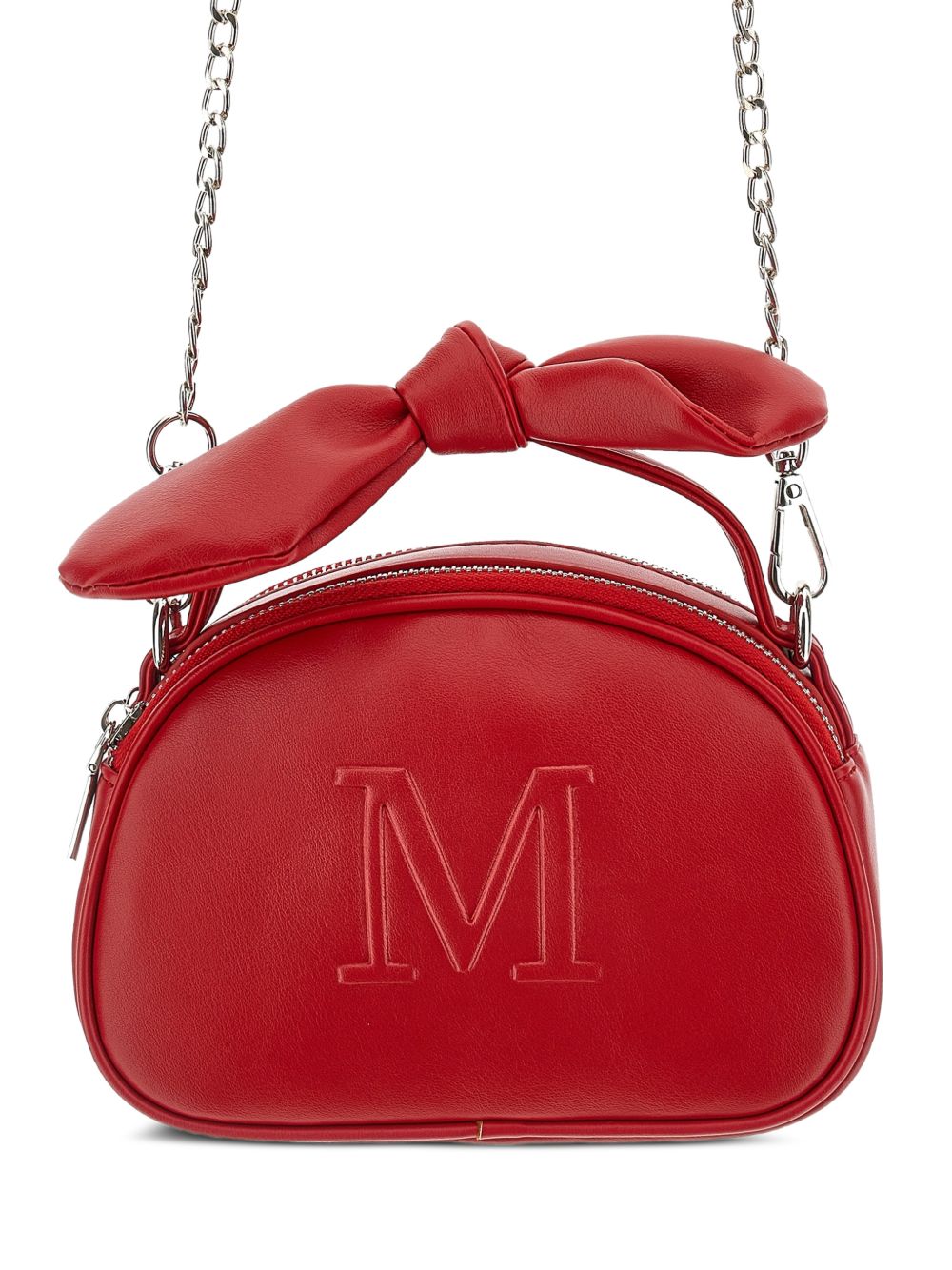 Borsa a tracolla per bambina Monnalisa Kids rossa con logo goffrato 17H006 8083 0043 MONNALISA KIDS 