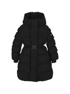 Piumino per bambina Monnalisa Kids nero con cintura 17H100 8020 0050 MONNALISA KIDS 