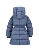 Giubbino per bambina Monnalisa Kids blu con cintura con motivo a cuore 17H100 8020 0051 MONNALISA KIDS 