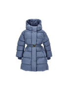 Giubbino per bambina Monnalisa Kids blu con cintura con motivo a cuore 17H100 8020 0051 MONNALISA KIDS 