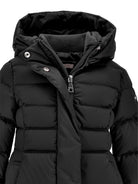 Cappotto trapuntato per bambina Monnalisa Kids nero con cappuccio 17H102 8026 0050 MONNALISA KIDS 