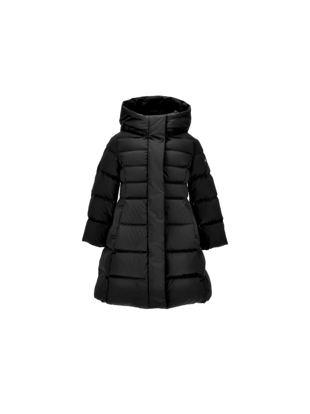 Cappotto trapuntato per bambina Monnalisa Kids nero con cappuccio 17H102 8026 0050 MONNALISA KIDS 