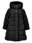 Giubbino trapuntato per bambina Monnalisa Kids nero con cappuccio 17H102 8026 0050 MONNALISA KIDS 