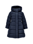 Cappotto trapuntato per bambina Monnalisa Kids blu con cappuccio 17H102 8026 056S MONNALISA KIDS 