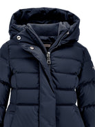 Cappotto trapuntato per bambina Monnalisa Kids blu con cappuccio 17H102 8026 056S MONNALISA KIDS 