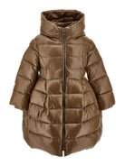 Giubbino per bambina Monnalisa Kids marrone con design imbottito 17H103 8022 0006 MONNALISA KIDS 