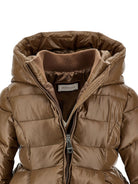 Giubbino per bambina Monnalisa Kids marrone con design imbottito 17H103 8022 0006 MONNALISA KIDS 