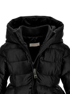 Giubbino per bambina Monnalisa nero con cappuccio 17H103 8022 0050 MONNALISA KIDS 
