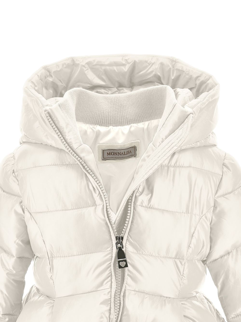 Giubbino per bambina Monnalisa Kids bianco con design imbottito 17H103 8022 029F MONNALISA KIDS 