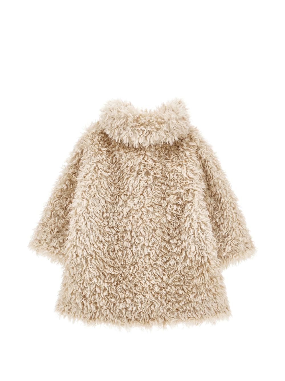 Cappotto per bambina Monnalisa Kids beige in pelliccia sintetica 17H104 8031 029F MONNALISA KIDS 