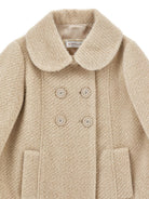 Cappotto per bambina Monnalisa Kids beige con colletto alla Peter Pan 17H106 8360 0002 MONNALISA KIDS 
