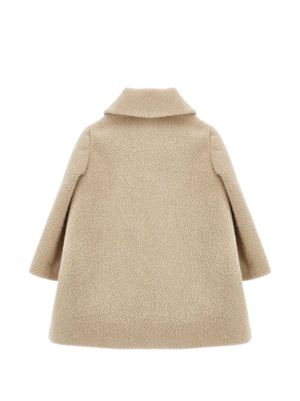 Cappotto per bambina Monnalisa Kids beige con colletto alla Peter Pan 17H106 8360 0002 MONNALISA KIDS 