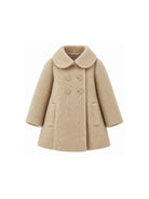 Cappotto per bambina Monnalisa Kids beige con colletto alla Peter Pan 17H106 8360 0002 MONNALISA KIDS 