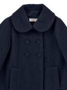 Cappotto per bambina Monnalisa Kids blu con colletto alla Peter Pan 17H106 8360 056S MONNALISA KIDS 