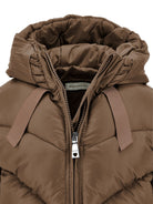 Giubbino per bambina Monnalisa Kids marrone con design trapuntato 17H107 8022 0006 MONNALISA KIDS 