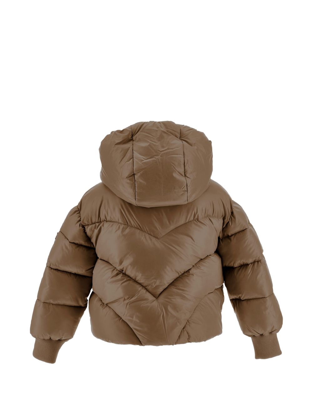 Giubbino per bambina Monnalisa Kids marrone con design trapuntato 17H107 8022 0006 MONNALISA KIDS 