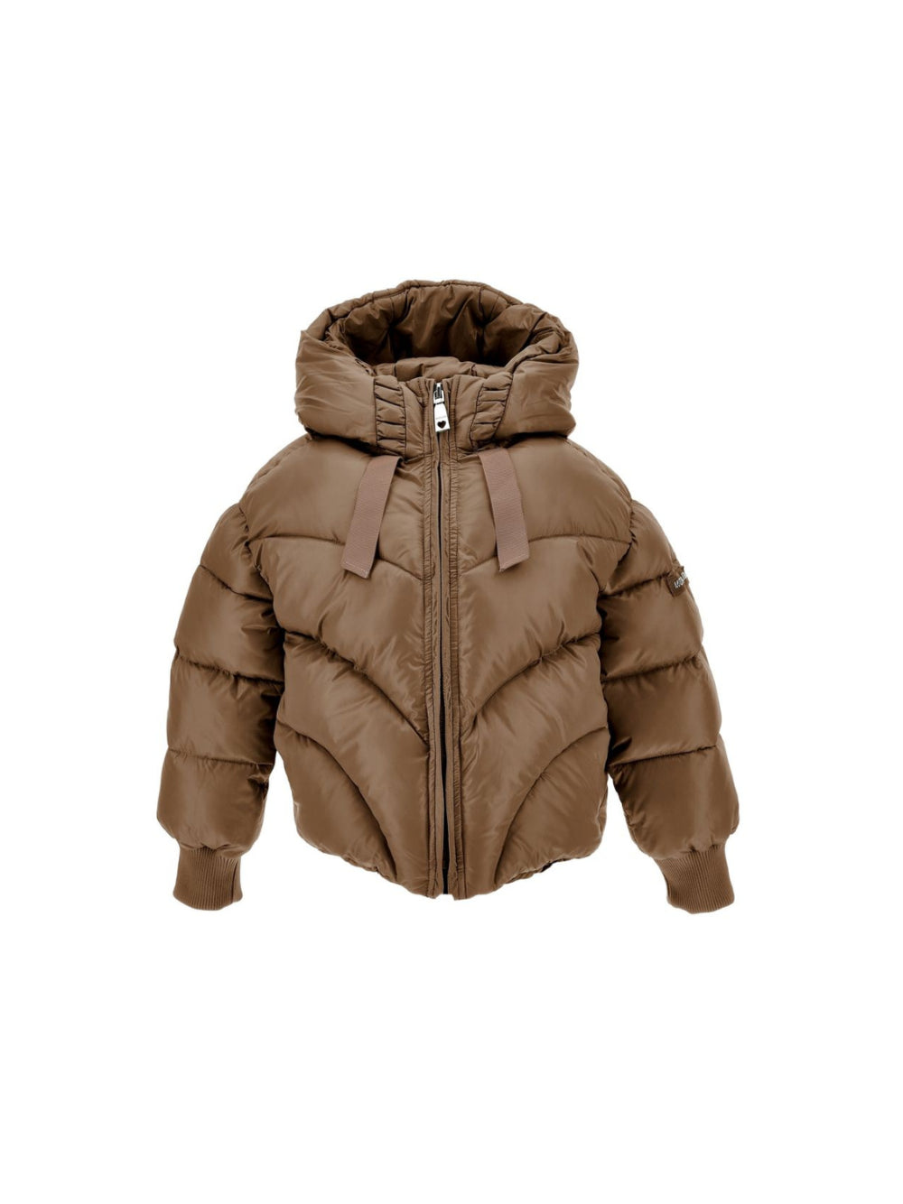 Giubbino per bambina Monnalisa Kids marrone con design trapuntato 17H107 8022 0006 MONNALISA KIDS 