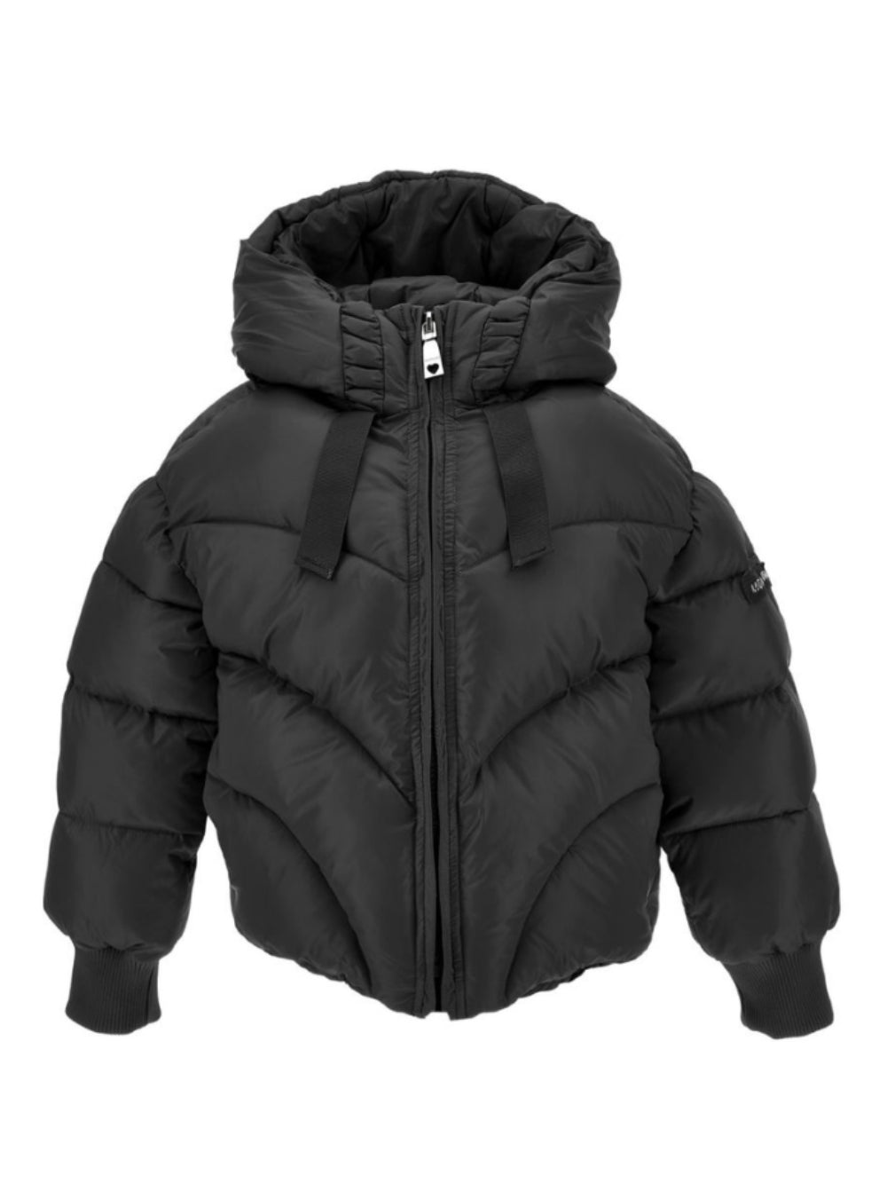 Giubbino per bambina Monnalisa Kids nero con design trapuntato 17H107 8022 0050 MONNALISA KIDS 