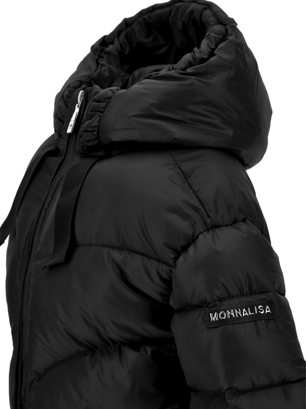 Giubbino per bambina Monnalisa Kids nero con design trapuntato 17H107 8022 0050 MONNALISA KIDS 