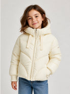 Giubbino per bambina Monnalisa Kids bianco con design trapuntato 17H107 8022 029F MONNALISA KIDS 