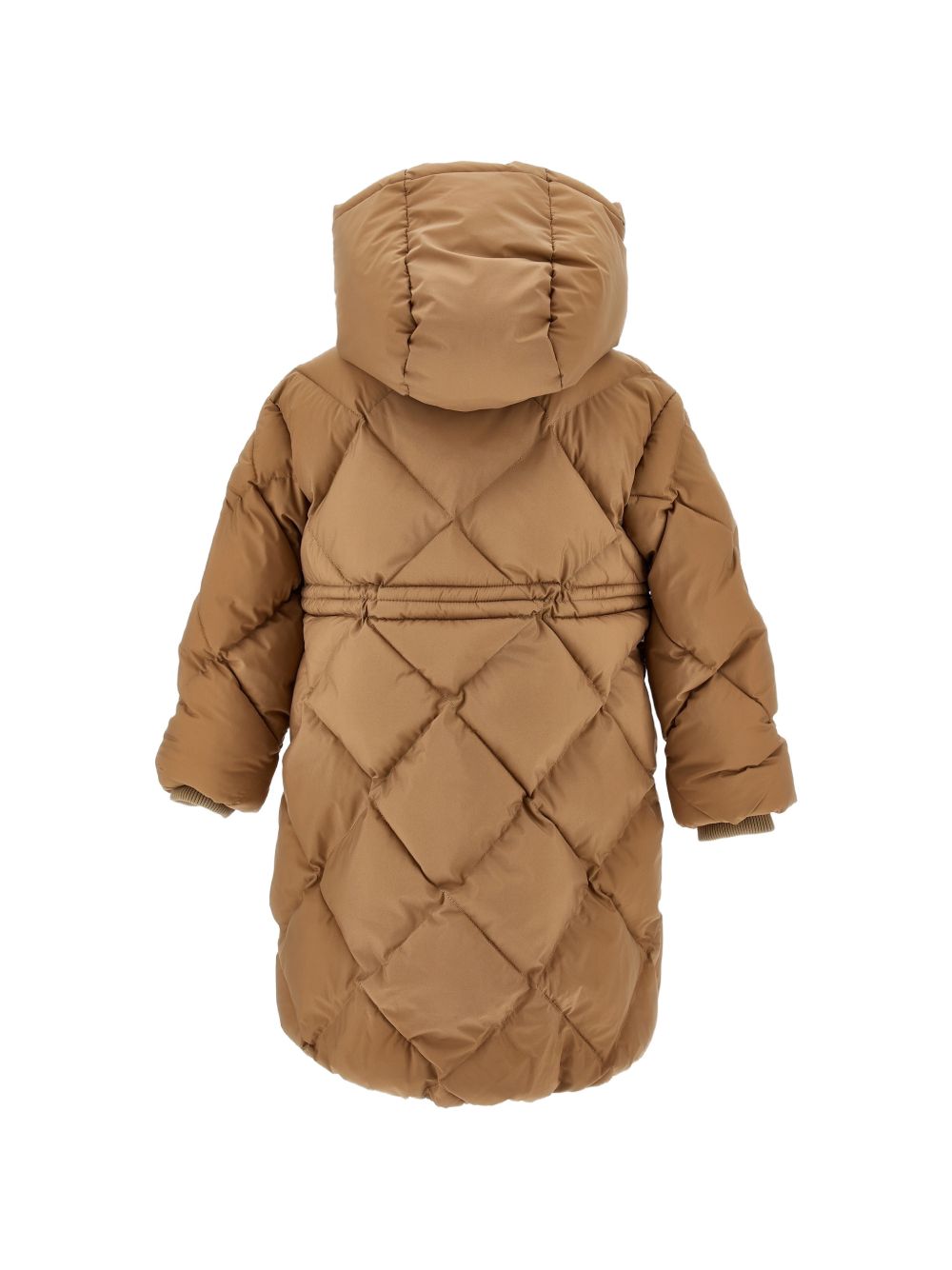 Giubbino per bambina Monnalisa Kids marrone con trapuntatura a diamante 17H108 8025 0003 MONNALISA KIDS 