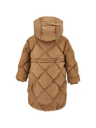 Giubbino per bambina Monnalisa Kids marrone con trapuntatura a diamante 17H108 8025 0003 MONNALISA KIDS 