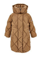 Giubbino per bambina Monnalisa Kids marrone con trapuntatura a diamante 17H108 8025 0003 MONNALISA KIDS 