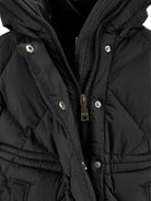 Giubbino per bambina Monnalisa Kids nero con trapuntatura a diamante 17H108 8025 0050 MONNALISA KIDS 