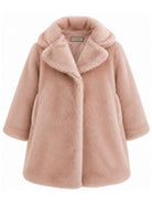 Cappotto per bambina Monnalisa Kids rosa con colletto 17H109 8034 0091 MONNALISA KIDS 