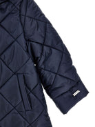 Piumino per bambina Monnalisa Kids blu con dettaglio fiocco posteriore 17H110 8719 056S MONNALISA KIDS 