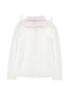 Camicia per bambina Monnalisa Kids bianca con colletto con ruches 17H300 8201 0163 MONNALISA KIDS 