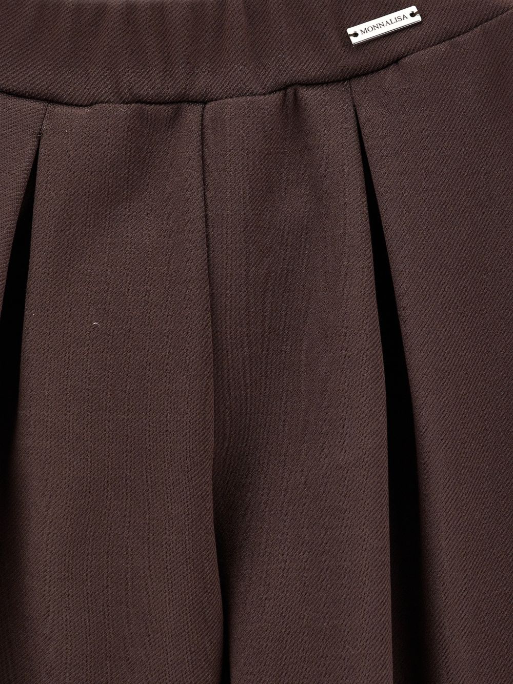 Pantaloni per bambina Monnalisa Kids marrone con pieghe 17H401 8300 0006 MONNALISA KIDS 