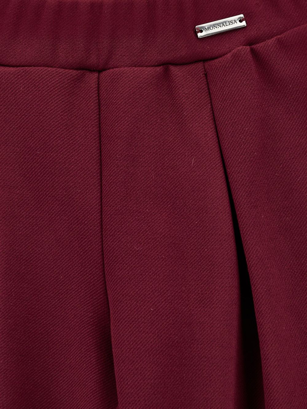 Pantaloni per bambina Monnalisa Kids rossi con trama in twill 17H401 8300 0069 MONNALISA KIDS 
