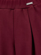 Pantaloni per bambina Monnalisa Kids rossi con trama in twill 17H401 8300 0069 MONNALISA KIDS 