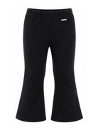 Pantaloni svasati per bambina Monnalisa Kids blu con placca logo 17H403 8220 0056 MONNALISA KIDS 