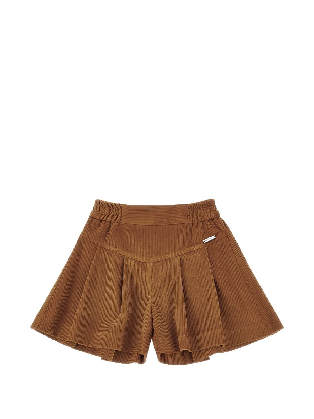Shorts per bambina Monnalisa Kids marrone in velluto a coste 17H404 8852 0005 MONNALISA KIDS 