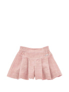 Shorts per bambina Monnalisa Kids rosa in velluto a coste 17H404 8852 094F MONNALISA KIDS 