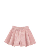 Shorts per bambina Monnalisa Kids rosa in velluto a coste 17H404 8852 094F MONNALISA KIDS 