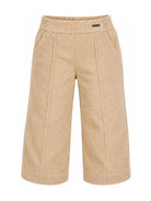 Pantaloni per bambina Monnalisa Kids beige con tessuto a coste 17H405 8852 003M MONNALISA KIDS 