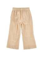 Pantaloni per bambina Monnalisa Kids beige con tessuto a coste 17H405 8852 003M MONNALISA KIDS 